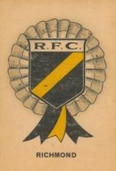 1968 Sun Valley-Twisties VFL Football Game #NNO Club Rosette Richmond Front